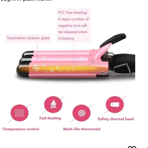 Pink hair crimper - Picture 2 of 5